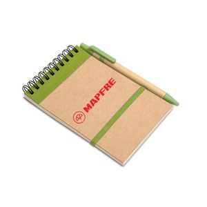 SONORA Eco-Friendly SONORA A6 Notepad with Pen Set - GiftRetail IT3789