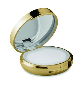 DUO MIRROR Metallic Finish Lip Balm with Mirror Lid SPF10 - GiftRetail MO9374