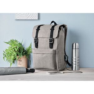 RIGA 600D Polyester Laptop Backpack with USB Port - GiftRetail MO9439