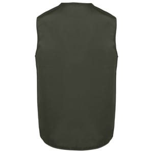 WK. Designed To Work WK609 - Gilet polycoton multipoches doublé unisexe