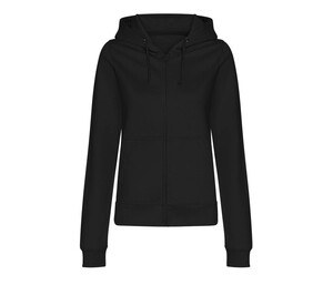 AWDIS JH050F - Women's Relaxed Fit Full Zip Hoodie with Kangaroo Pockets