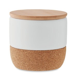 MENKAURE Fresh Linen Scented Plant Wax Candle with Bamboo Lid - GiftRetail MO2061