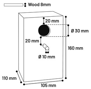 Flamingo f-100044 - Nid d'élevage Animaux exotiques - Bois