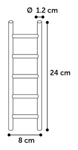 Flamingo f-101086 - Escada ÉchelleBrun clair