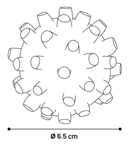 Flamingo f-45105 - Pimpled Vinyl Surprise Dog Ball