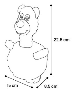 Flamingo f-517247 - Jouet Ours & Âne & Chien avec balle