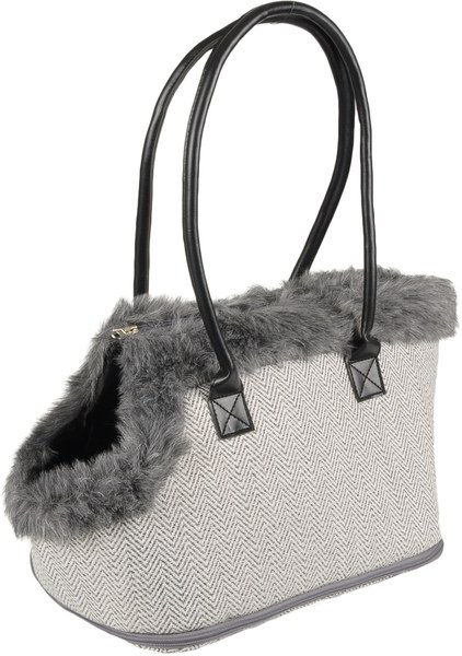 Flamingo f-518528 - Trendy Pet Carrier with Soft Fur Lining