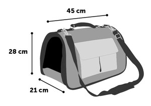 Flamingo f-518678 - Pet Travel Comfort Carrier with Adjustable Strap