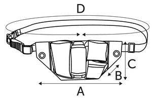 Flamingo f-520833 - Hiker's Dog Walking Fanny Pack with Water Bottle