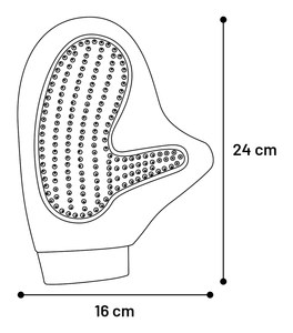 Flamingo f-502780 - Gent d'habillement & Gant de massage & Gant de pansage