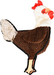Flamingo f-517900 - Durable Squeaky Rooster Dog Toy with No Mess Design