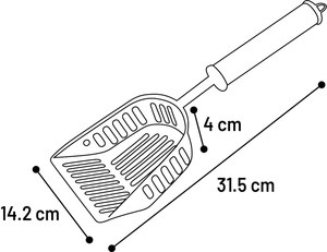 Flamingo f-561240 - Pelle à litière pour chat