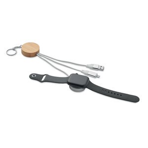 BULE Key ring with 4 in 1 60W cable - GiftRetail MO2451