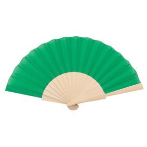 Claps 50154 - Natural Wood Fan with Colorful Fabric