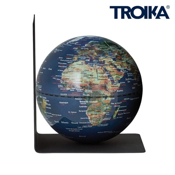 TROIKA G1306 - Globe Magnétique avec Serre-Livres en Métal