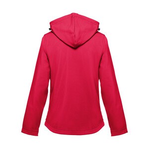 TH Clothes 30181 - Women's softshell jacket with detachable hood and rounded back hem