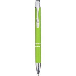 Stylo bille en aluminium recyclé Moneta (encre bleue) - EgotierPro 107984