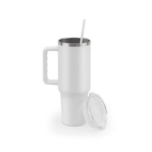 Grand gobelet de voyage en acier inoxydable (91% recyclé) avec double paroi isolée sous vide et finition mate 1300 mL - Egotier 94373