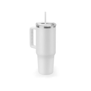 Grand gobelet de voyage en acier inoxydable (91% recyclé) avec double paroi isolée sous vide et finition mate 1300 mL - Egotier 94373