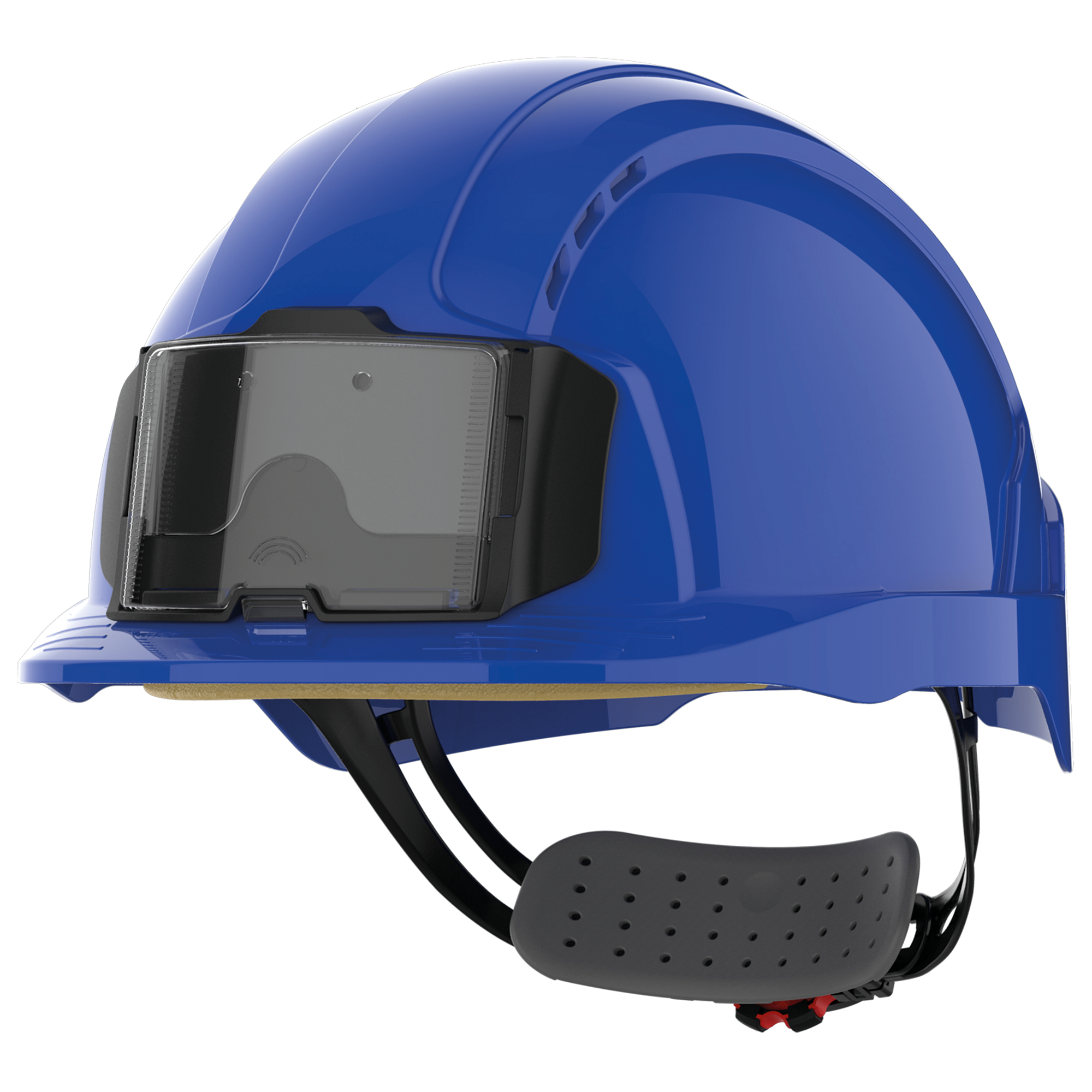 Casque De Sécurité JSP EVO3 Revolution Cliquet Roue Ventilé Bleu - Protection Industrielle