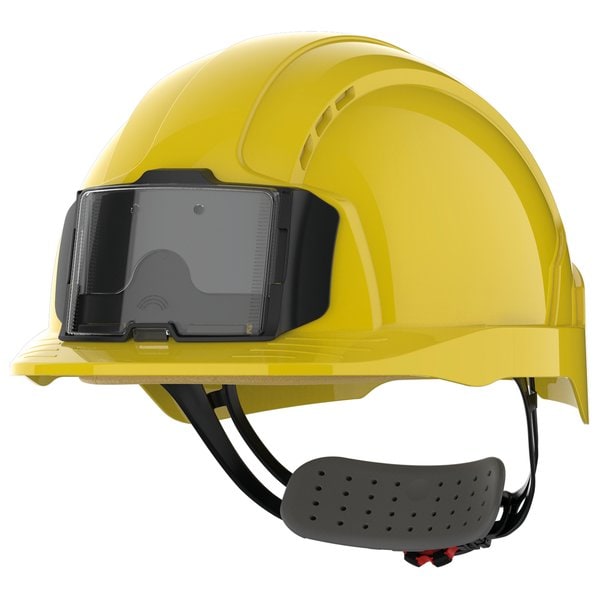 JSP JSAJB173 - Casque de sécurité EVOLite® avec porte badge, ventilé, serrage crémaillère