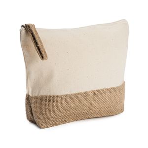 SIERRA Trousse de toilette écologique en coton de 180 g/m² et jute
