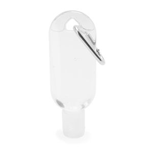 BISHOP Hand-sanitizing gel with 70% alcohol in a practical 30 ml transparent recipient with metal carabiner - EgotierPro SA9906