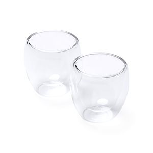 Stamina VA4132 - CAPSUL Service de 2 verres à double paroi en verre borosilicate