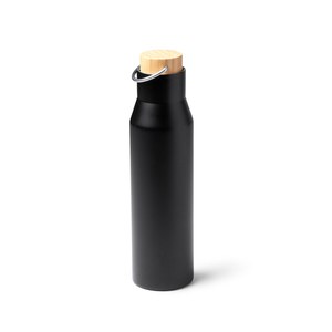 Stamina BI1366 - MEYER Double-walled 304 stainless steel thermal bottle with bamboo cap