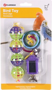 Flamingo f-100317 - Jouet pour perruches Anneau Balle Lanterne