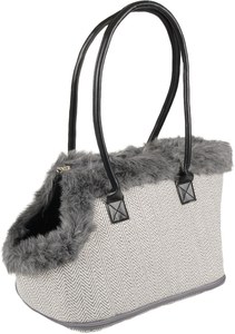 Flamingo f-518528 - Trendy Pet Carrier with Soft Fur Lining