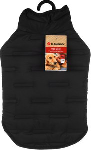 Flamingo f-523150 - Boso Black Dog Coat with Splash and Wind Resistance