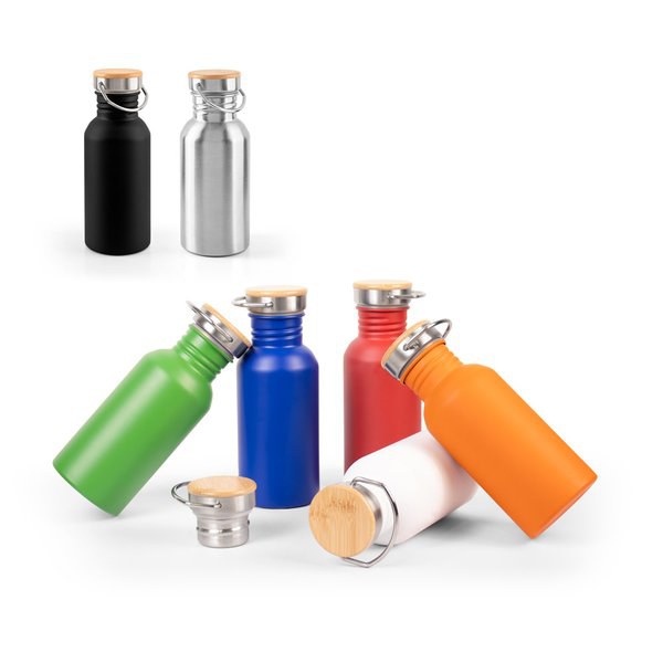 Single-wall stainless steel bottle (90% recycled)
