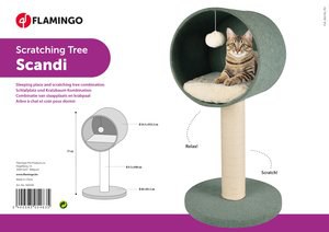 Flamingo f-560549 - Arbre à chat menthe & Blanc