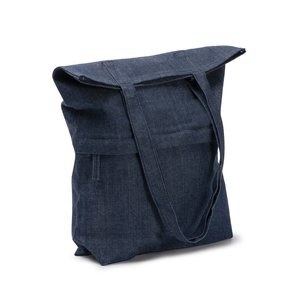 Stamina BO1662 - KIRK Sac en denim recyclé avec poche à glissière sur le devant