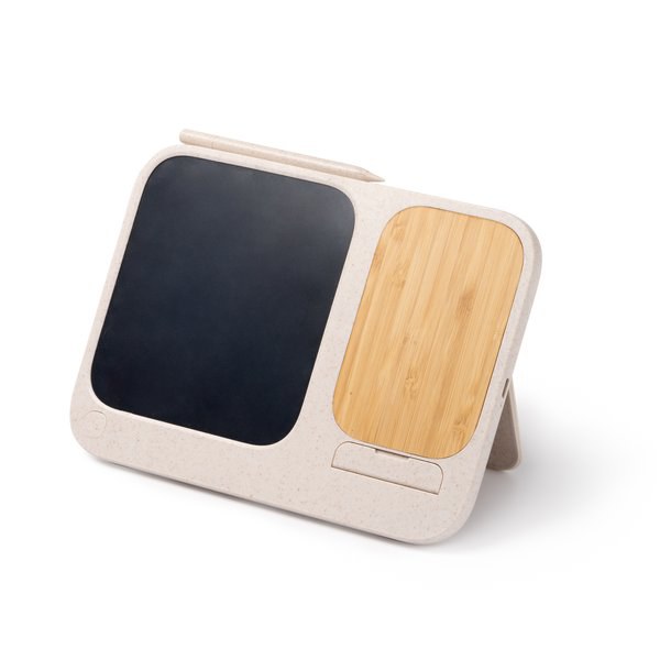 Stamina CR1759 - VOLTER 6’ digital whiteboard with 15W bamboo wireless charger