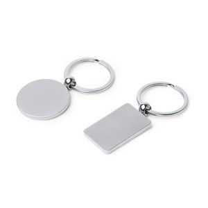 Stamina KO2021 - SOHO Rotating metal key ring with body in matte finish with a wide surface for branding