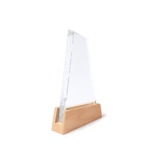 Stamina PR1707 - NAVIS Nautical design glass trophy with bamboo base