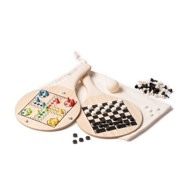 SALENTO Ensemble de pelles de plage en bois et fibres de blé