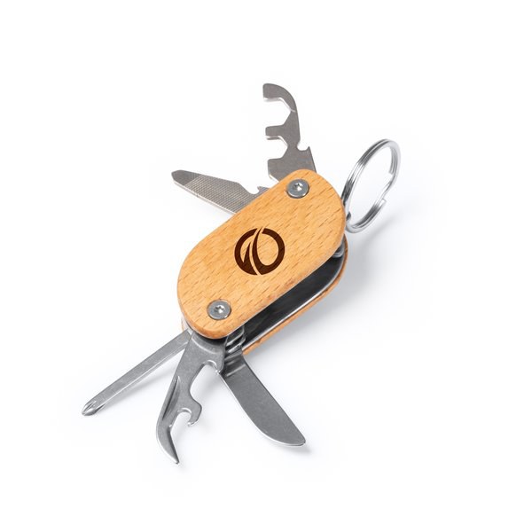 CARAVEL Multi-tools with wooden body and stainless steel accessories