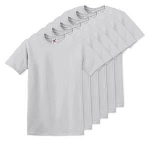 Pack de 60 Fruit of the Loom SC220 - T-Shirt Col Rond Homme