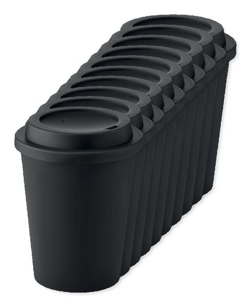 Pack de 100 GiftRetail MO6582 - NOLA Gobelet double paroi PP 300 ml