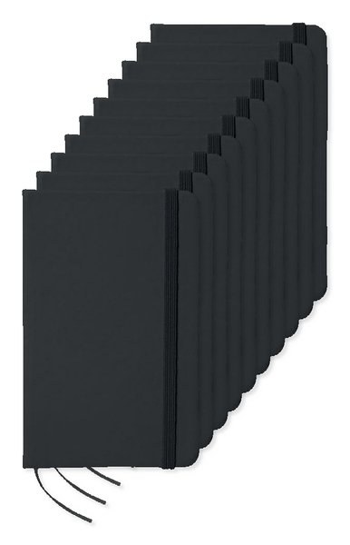 Pack of 100 GiftRetail MO1800 - NOTELUX Premium A6 Notebook with Hard PU Cover