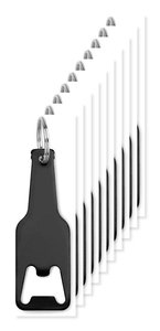 Pack de 100 GiftRetail MO9247 - BOTELIA Porte-clés decapsuleur en alu