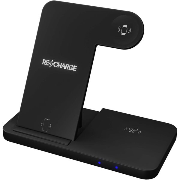 SCX.design 2PX135 - W28 base de recharge sans fil 3-en-1 avec support pour téléphone