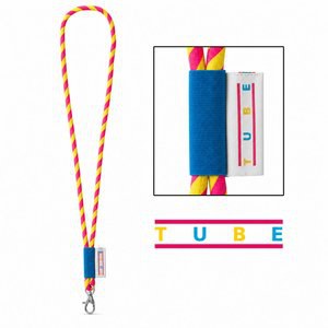 Lanyard'In 75001S - Échantillon imprimé de Lanyard TUBE Long (Ø 7 mm)