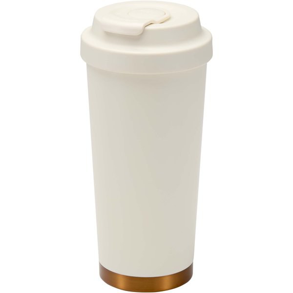 Gobelet isotherme à double paroi en acier inoxydable recyclé RCS Hampton, 480 ml