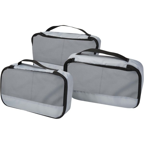 Cubes de rangement recyclés Jet GRS - lot de 3 - EgotierPro 120807