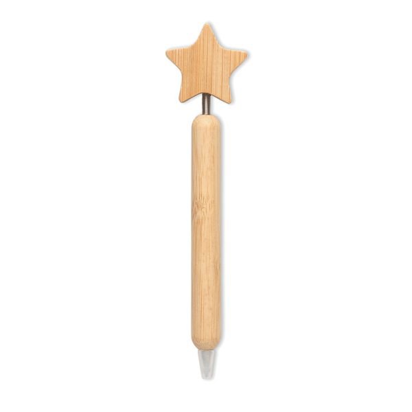 STARPEN Bamboo star ball pen - GiftRetail CX1581