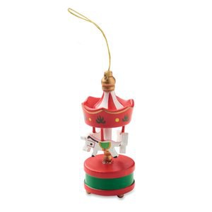 WHIRL Wooden carousel ornament - GiftRetail CX1604